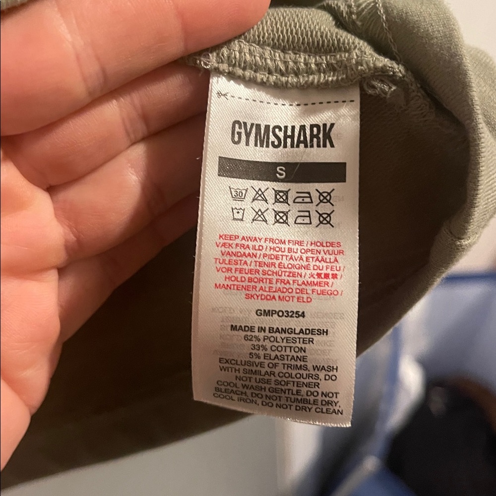 Gymshark Men's Critical Hoodie Light Olive Green Size S - Picture 7 of 9